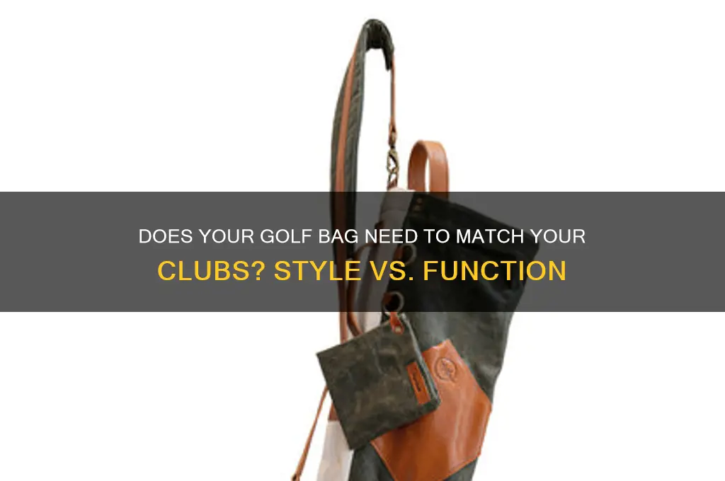 should golf bag match clubs