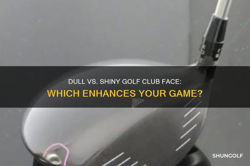 should golf club face be dull or shinnny