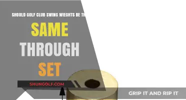 Should Golf Club Swing Weights Match Throughout Your Set?