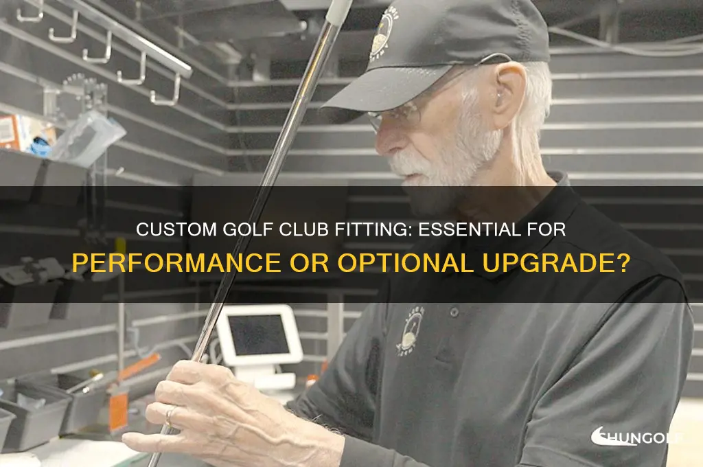 should golf clubs be fitted to a person