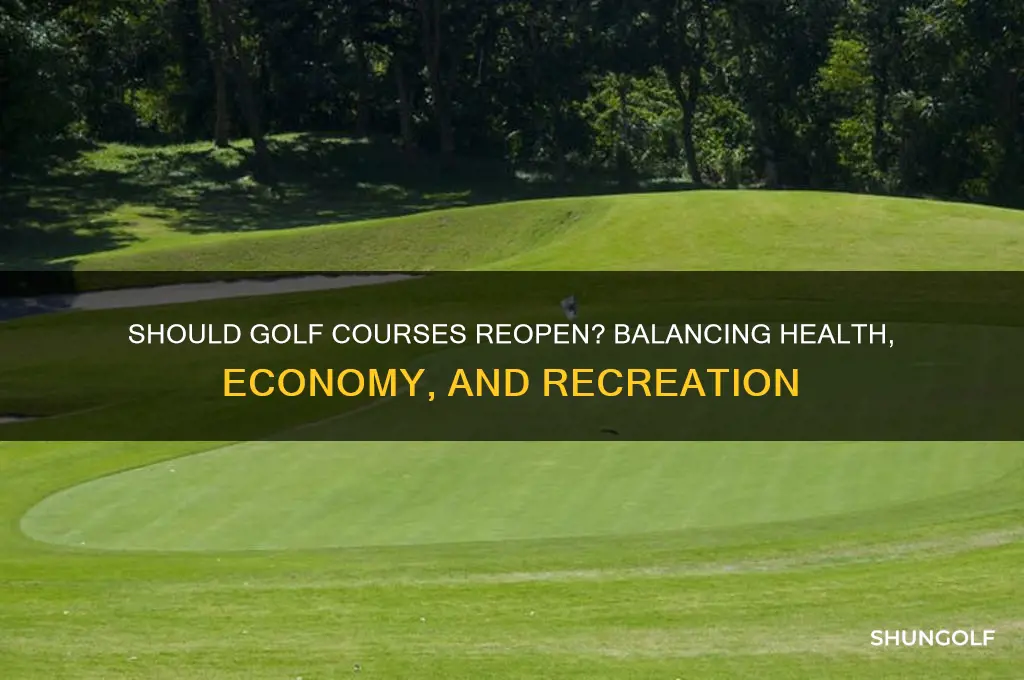 should golf courses open