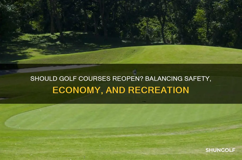 should golf courses reopen