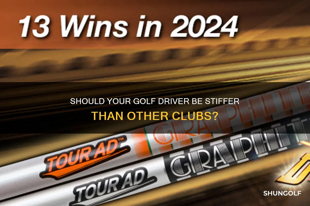 should golf driver be stiffer than other clubs