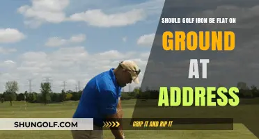Should Your Golf Iron Be Flat on the Ground at Address?