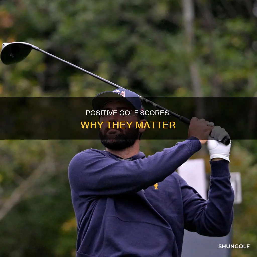 should golf score be positive