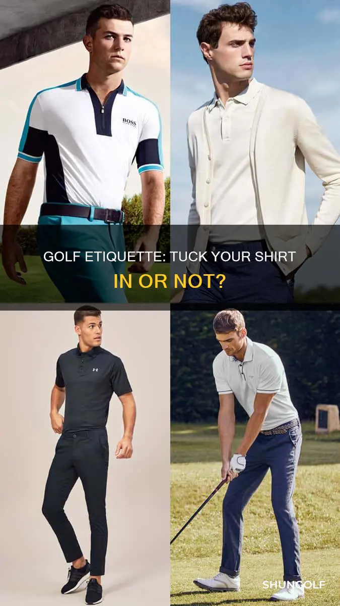 should golf shirts be tucked in