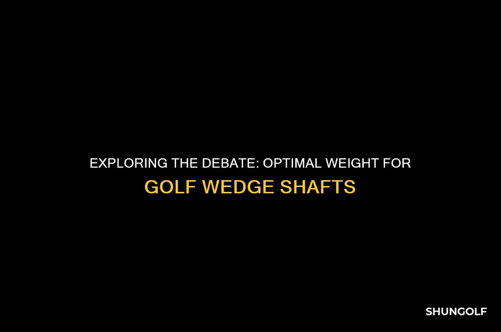 should golf wedge shafts be heaveir