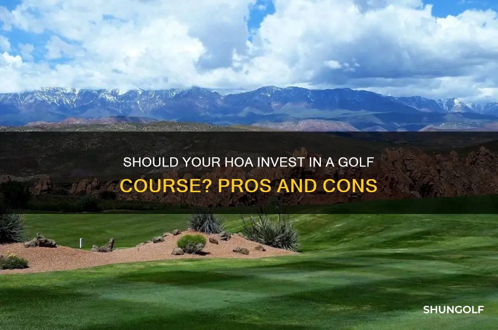 should hoa buy golf course