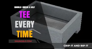 Should You Break a Golf Tee Every Time? Pros and Cons Explained