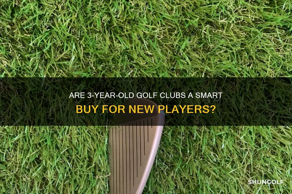 should i consider 3 year old golf clubs for new