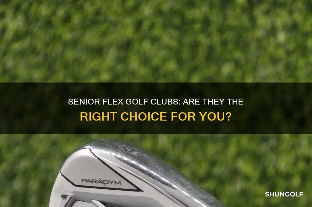 should i have senior flex golf clubs