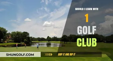 Mastering Golf: Is Learning with One Club the Right Approach?