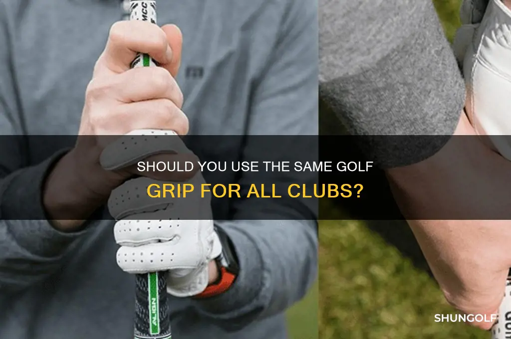 should i put the same golf grip for all clubs