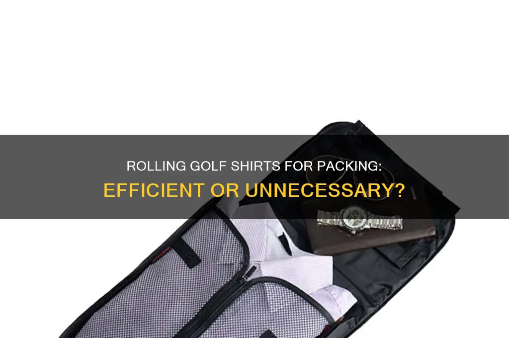 should i roll golf shirts for packing
