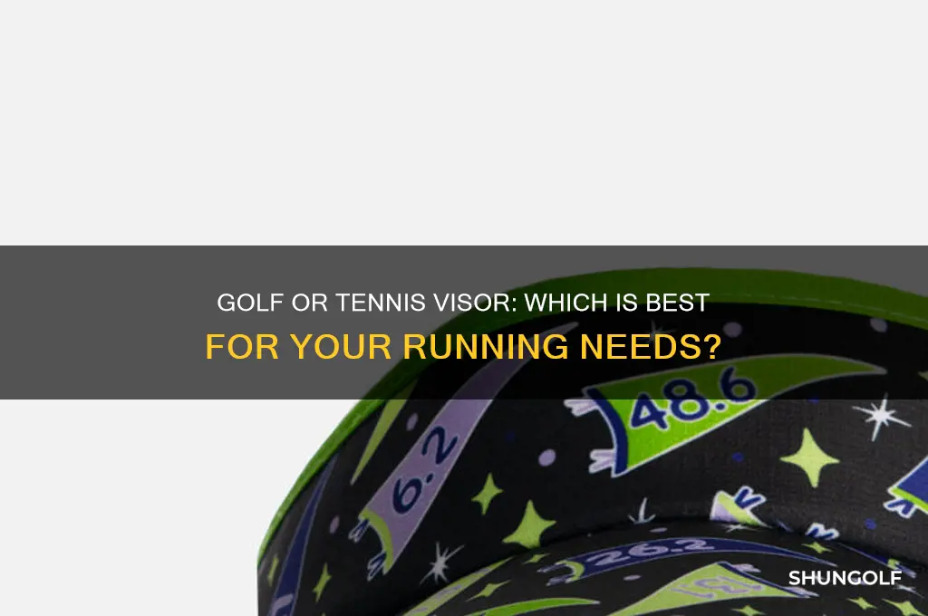 should i run in a golf or tennis visor
