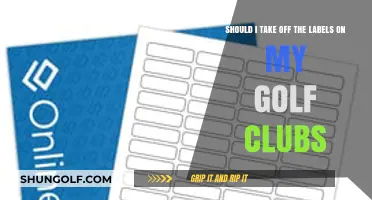 Should You Remove Golf Club Labels? Pros, Cons, and Best Practices