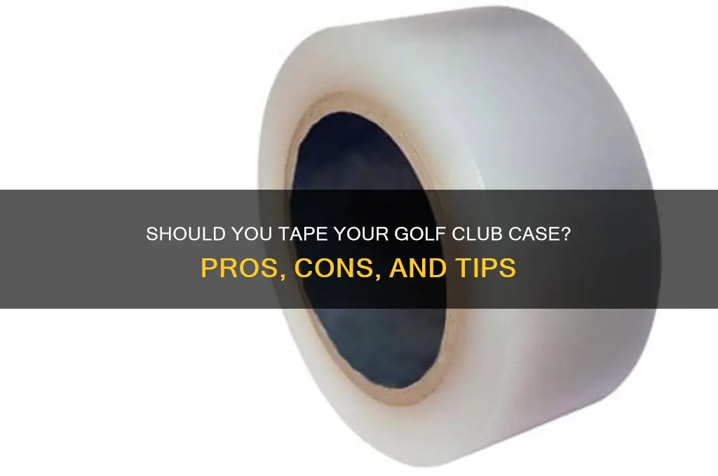 should i tape my golf club case closed
