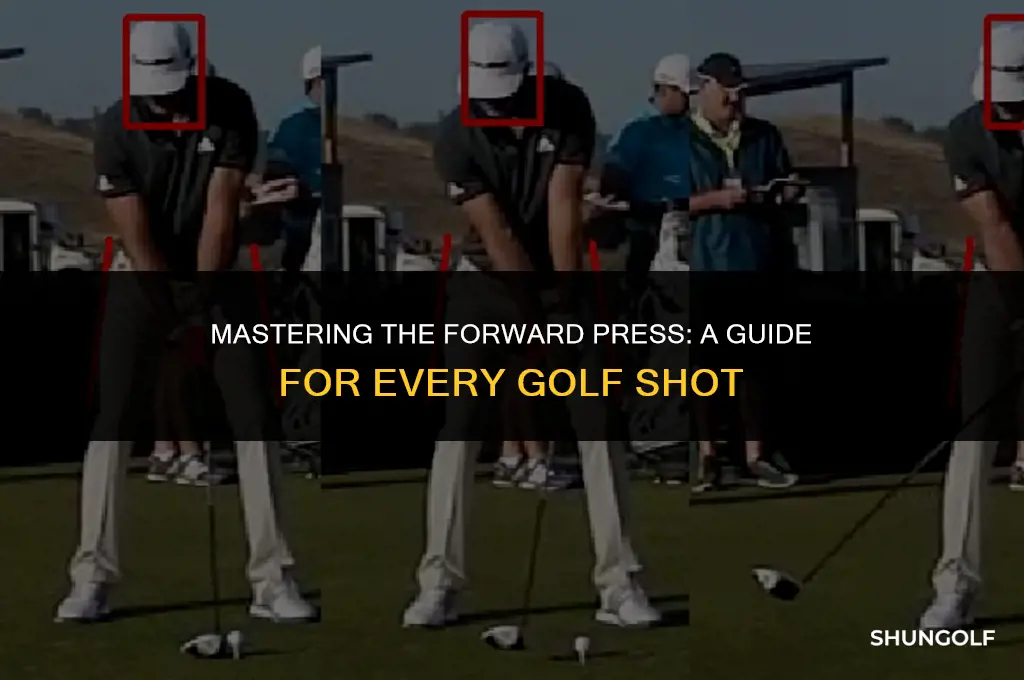 should i use a forward press on all golf shots