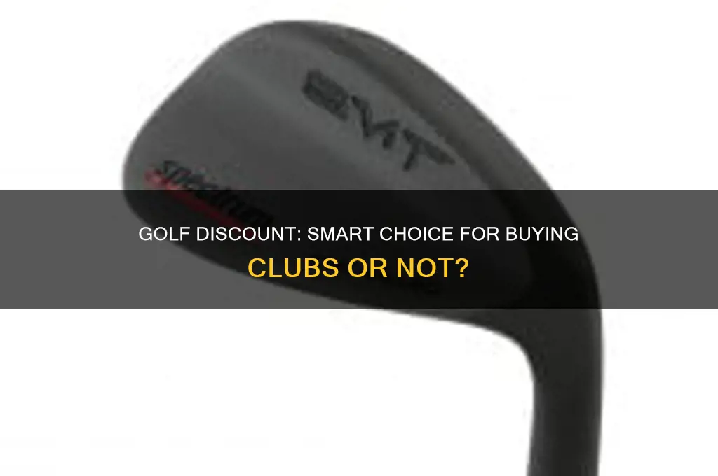 should i use golf discount to buy clubs