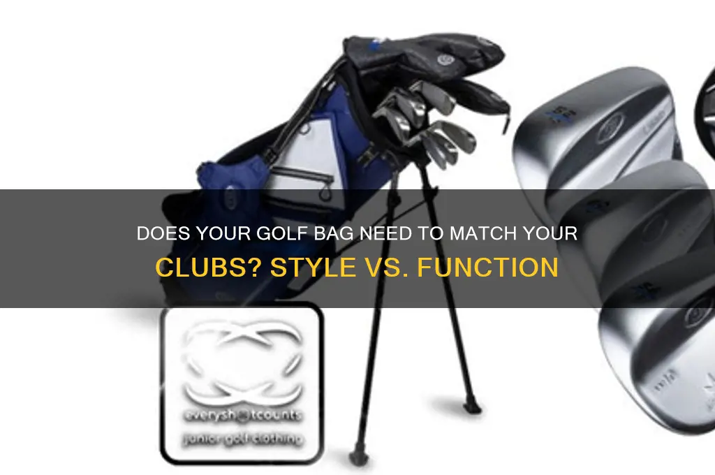 should my golf bag match my clubs
