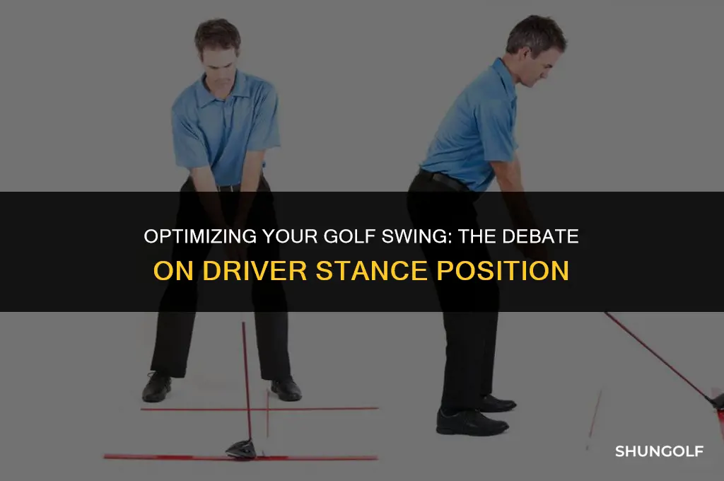 should stance be to the right for the driver golf