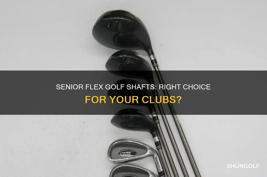 should use a senior flex golf shaft under clubs