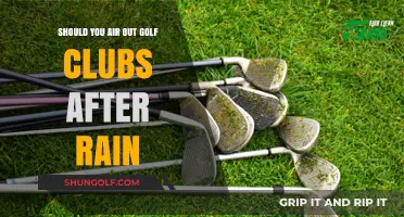 Post-Rain Golf Club Care: To Air Out or Not?