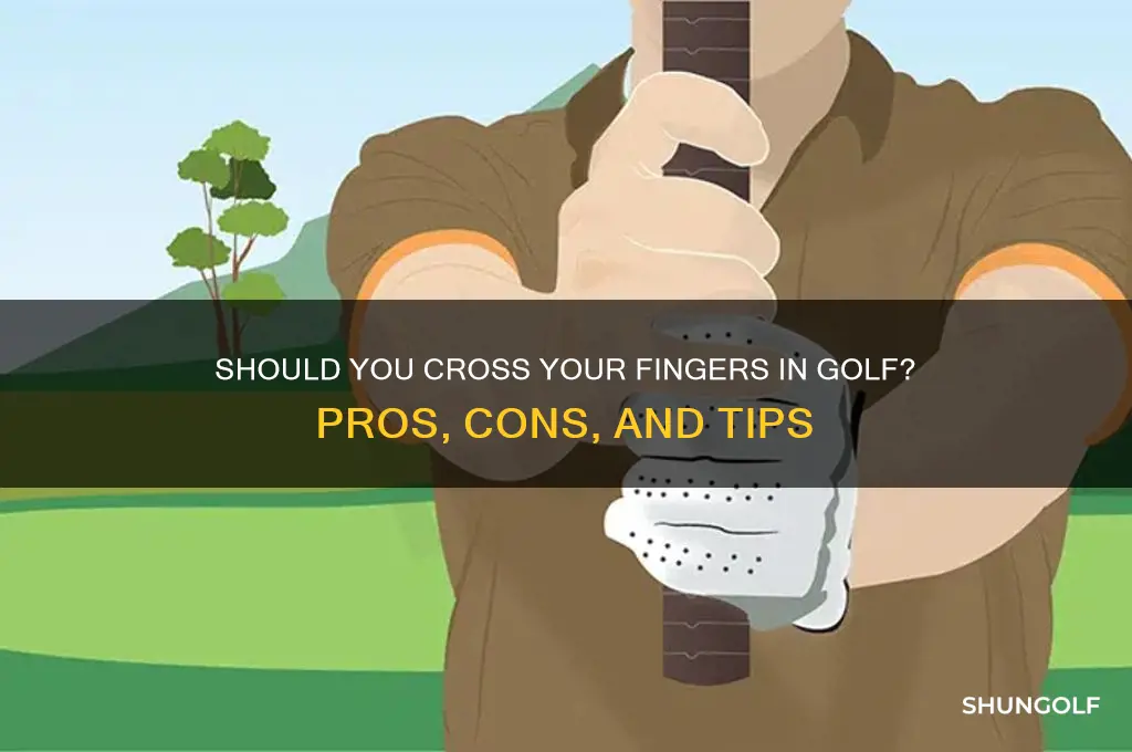 should you cross your fingers in golf