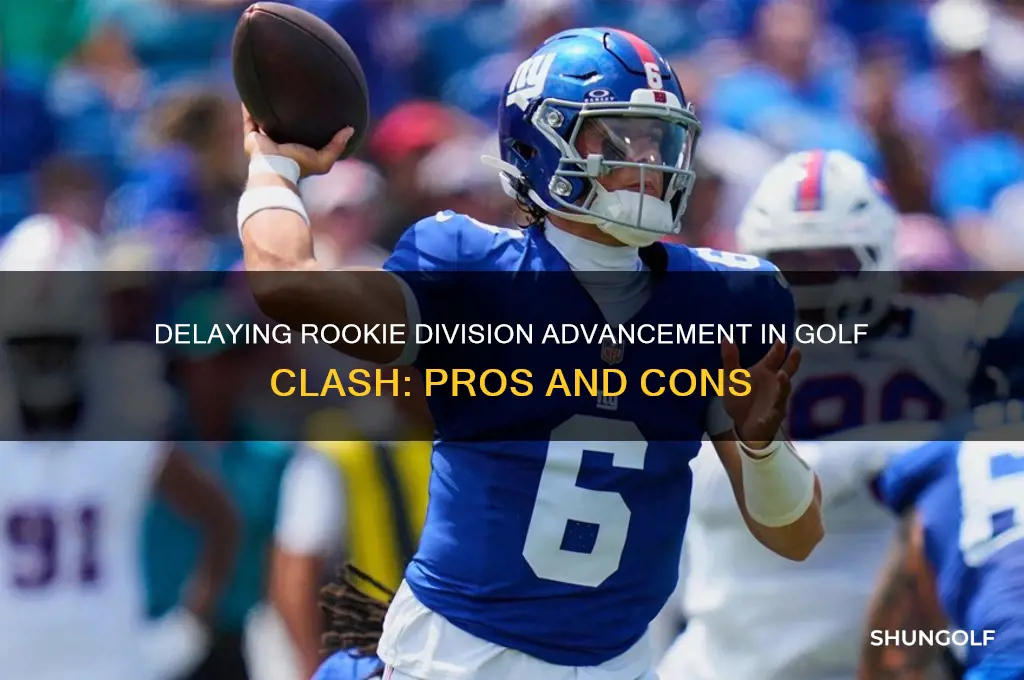 should you delay advancing rookie division golf clash