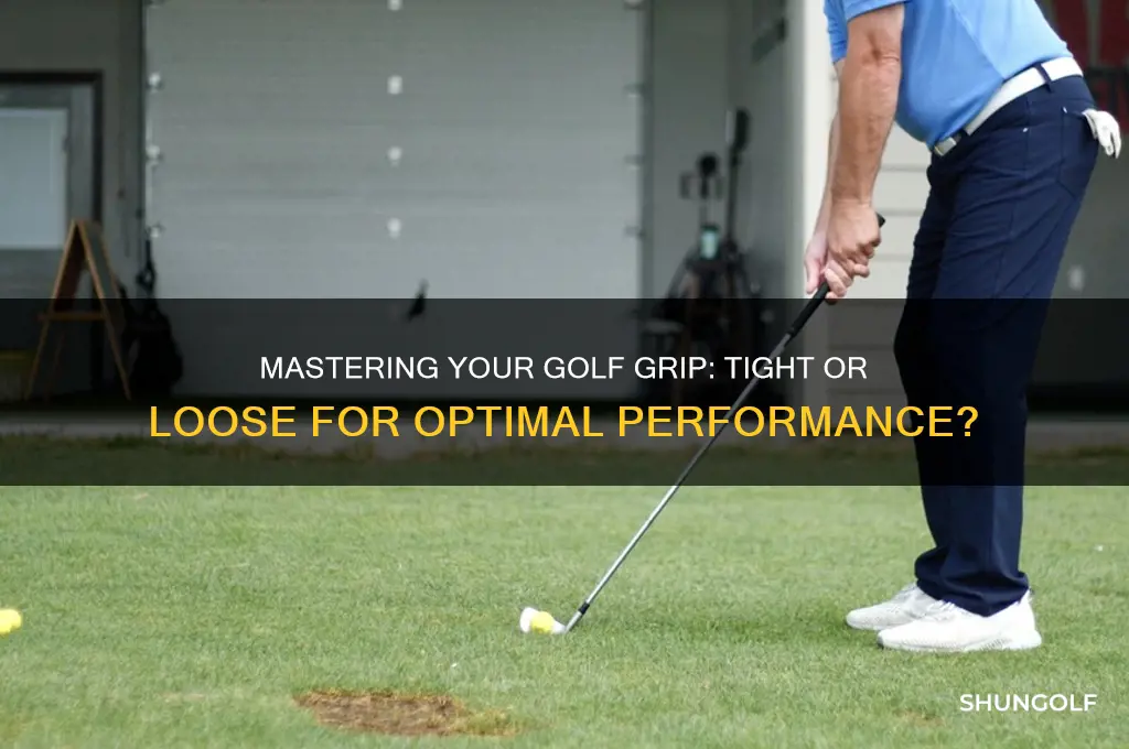 should you grip golf club tight