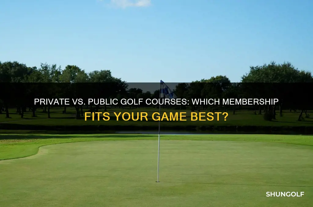 should you join a private public golf course