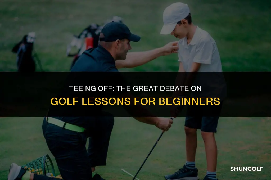 should you start golfing with or without lessons