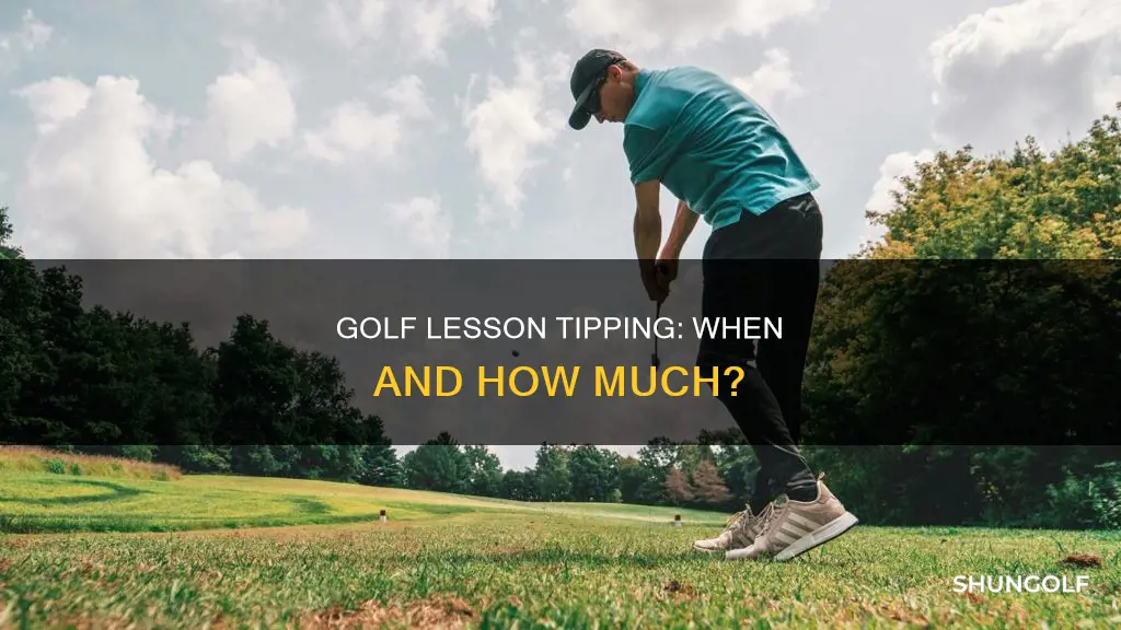 should you tip for golf lessons