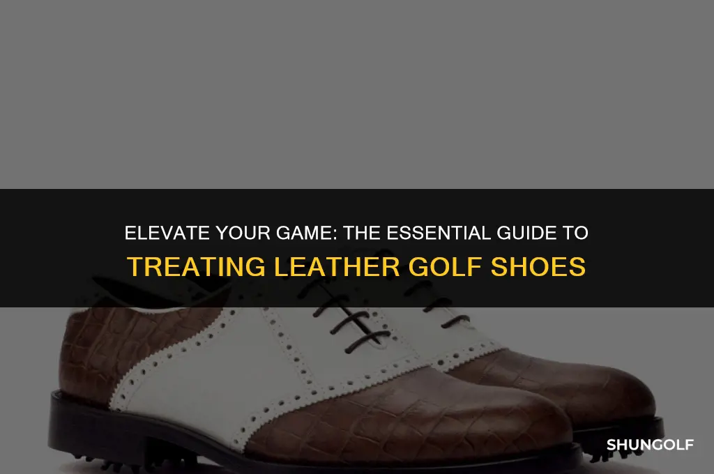should you treat leather golf shoes