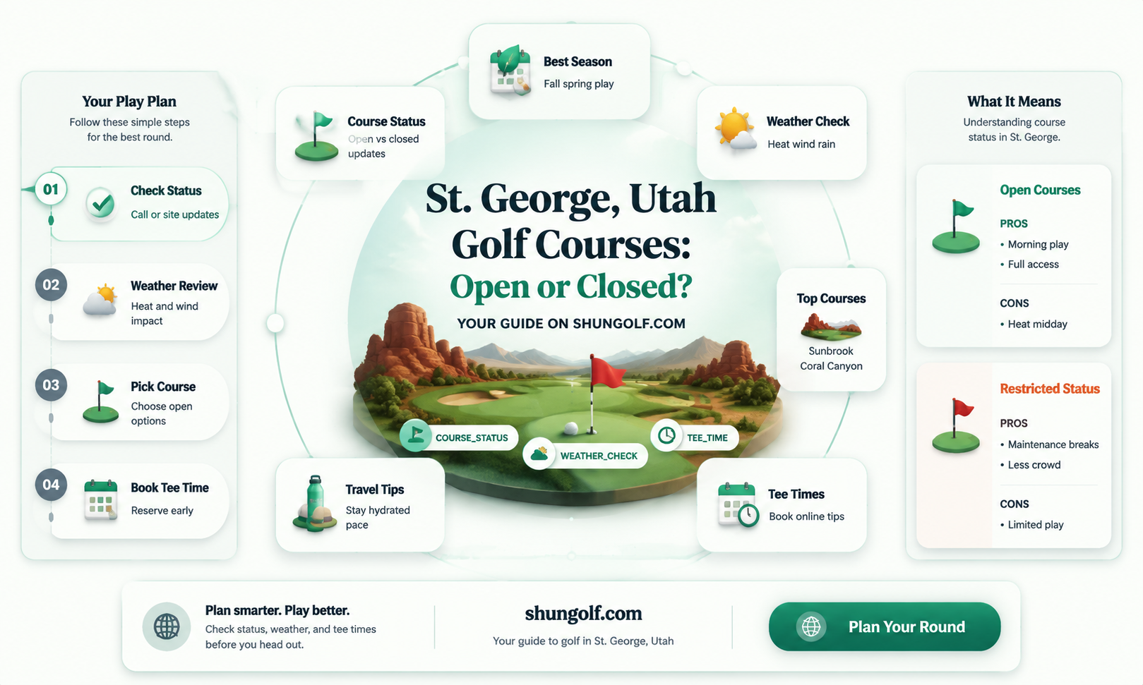 are golf courses open in st george utah