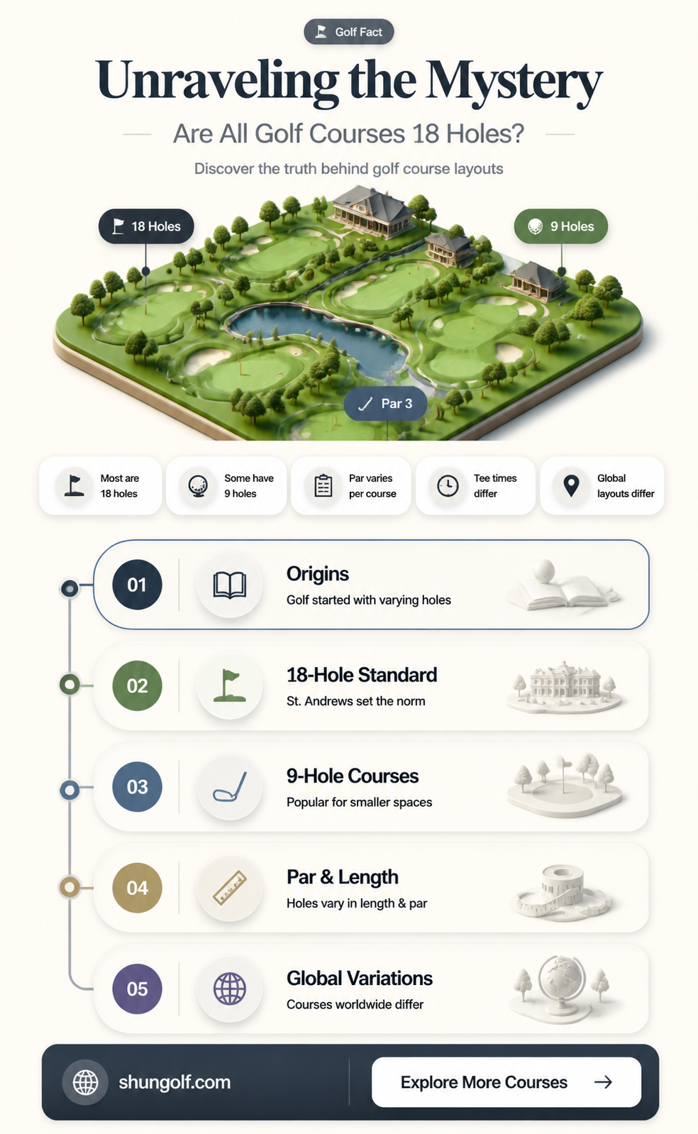 are all golf courses 18 holes