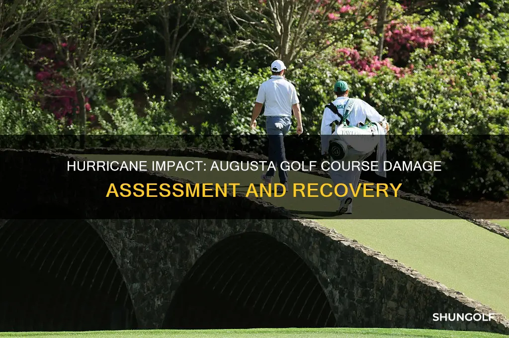 was augusta golf course damaged by hurricane