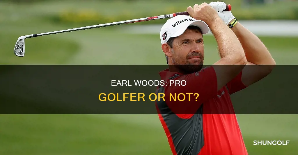 was earl woods a pro golfer
