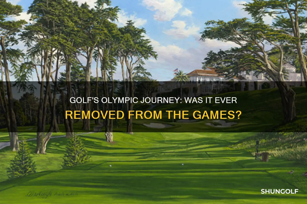 was golf ever taken out of the olympics