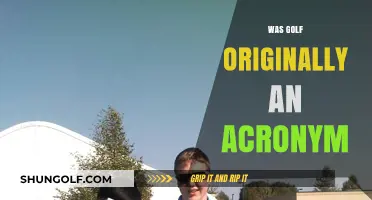 Golf's Origin: Acronym or Just a Coincidence?
