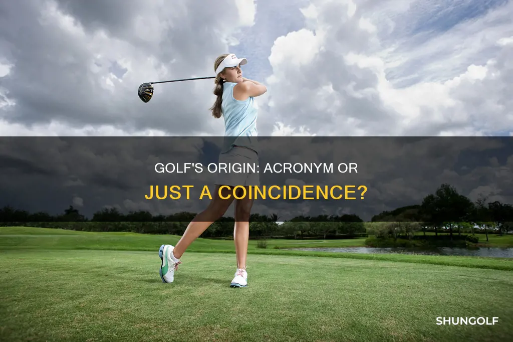 was golf originally an acronym