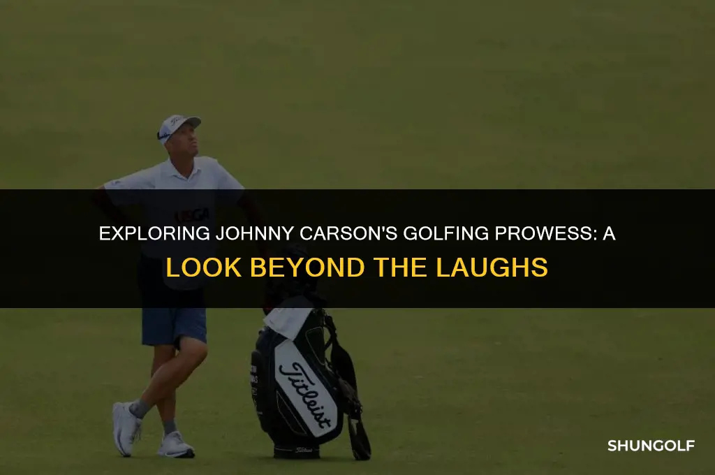 was johnny carson a good golfer