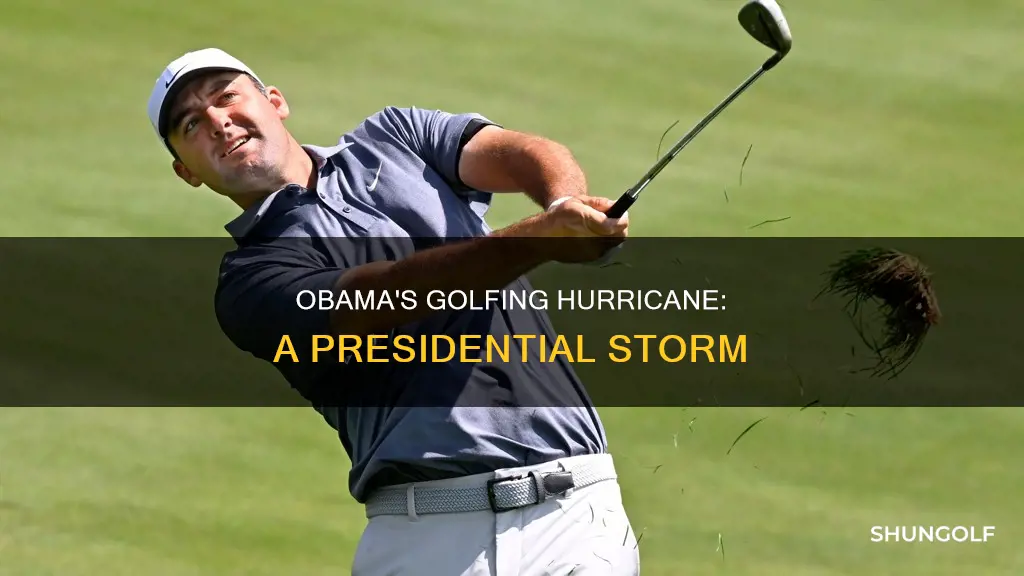 was obama golfing during hurricane matthew
