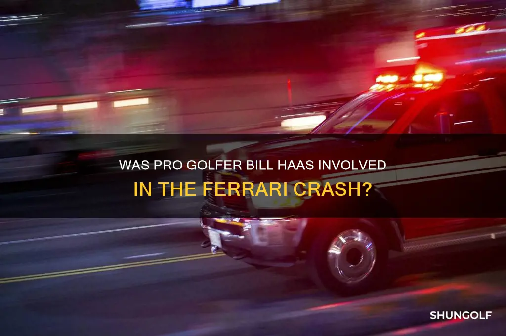 was pro golfer bill hass in the ferrari