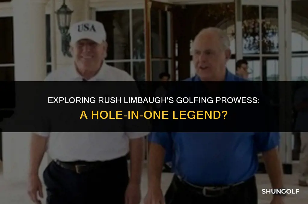 was rush limbaugh a good golfer