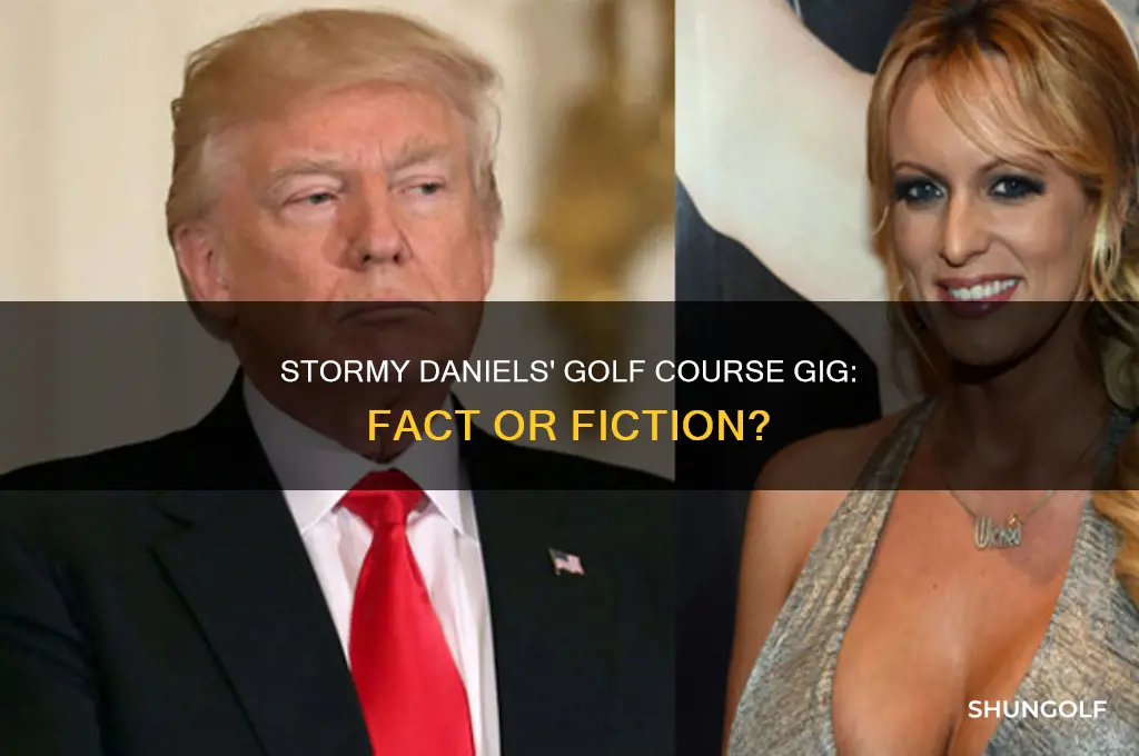 was stormy daniels was hired by golf course