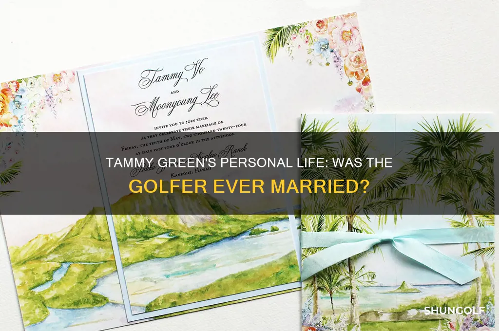 was tammy green the golfer ever married