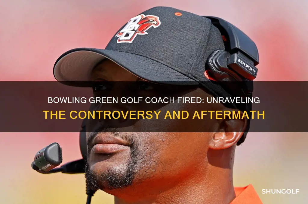 was the bowling green golf coach fired