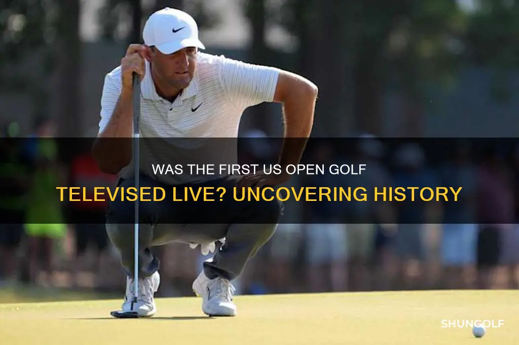was the first us open golf televised live