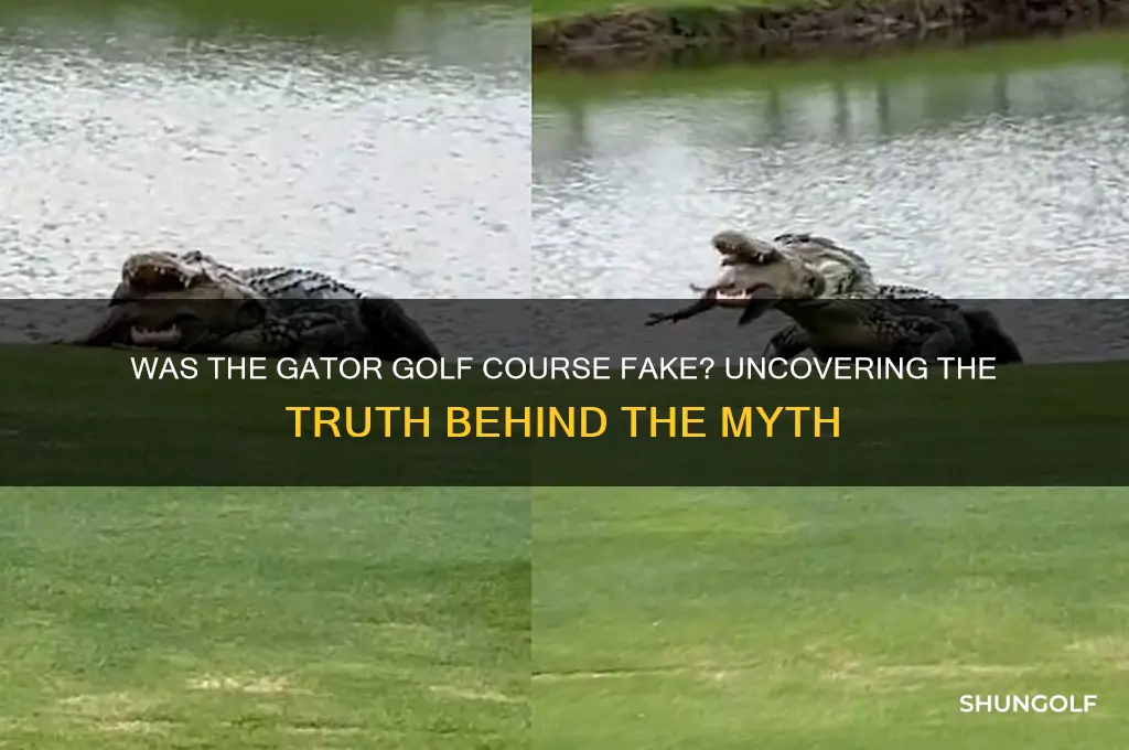 was the gator golf course fake